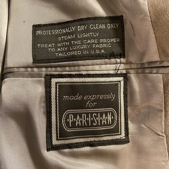 Christian Dior Men's 39R Suede Suit Jacket Blazer Two Button Sport Coat Suede - Picture 6 of 16